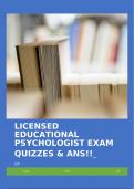LICENSED EDUCATIONAL PSYCHOLOGIST EXAM &lpar;CONFIDENTIALITY AND MINOR CONSENT IN CALIFORNIA&rpar; QUIZZES & ANS&excl;&excl;