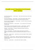  Crossfit Level 2 Questions And Answers 100&percnt; Verified&period;