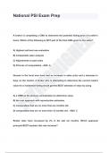 National PSI Exam Prep QUESTIONS & ANSWERS 2024 &lpar; A&plus; GRADED 100&percnt; VERIFIED&rpar;