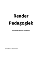 Pedagogiek voor de onderwijsassistent reader