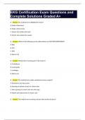 EKG Certification Exam Questions and Complete Solutions Graded A&plus;