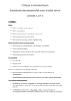 Aantekening college 1 en 2 Basisboek Beroepsethiek voor Social Work 