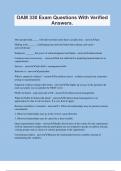 OAM 330 Exam Questions With Verified Answers&period;