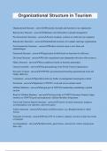 Organizational Structure in Tourism