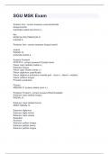 SGU MSK Exam with 100&percnt; correct solutions 2024