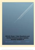 HIS 201 Exam 1 Quiz Questions and Verified Answers &lpar;Latest Update&rpar; Already GRADED A &vert;2024&sol;2025