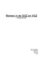 Praktijkoriëntatie periode 1.3 GGZ/VGZ