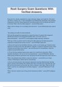 Rosh Surgery Exam Questions With Verified Answers&period;
