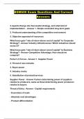 BSM600 Exam Questions And Correct Answers 