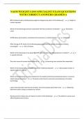 NASM WEIGHT LOSS SPECIALIST EXAM QUESTIONS WITH CORRECT ANSWERS GRADED A