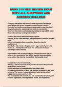 NURS 310 &sol;NUR310  BUNDLED EXAMS &excl;&excl;&excl;&excl;&excl;&excl;&excl;&excl;&excl;