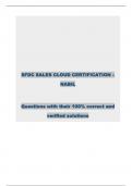 SFDC SALES CLOUD CERTIFICATION &ndash; NABIL Questions with their 100&percnt; correct and verified solutions