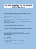 Stc Exam Questions With Verified And Updated Solutions&period;