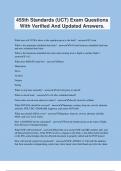 455th Standards &lpar;UCT&rpar; Exam Questions With Verified And Updated Answers&period;