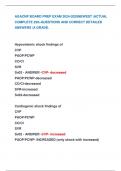 AGACNP BOARD PREP EXAM 2024-2025NEWEST &vert;ACTUAL  COMPLETE 220&plus;QUESTIONS AND CORRECT DETAILED  ANSWERS &vert;A GRADE&period;