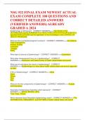 NSG 522 FINAL EXAM NEWEST ACTUAL EXAM COMPLETE 100 QUESTIONS AND CORRECT DETAILED ANSWERS &lpar;VERIFIED ANSWERS&rpar; ALREADY GRADED A 2024 