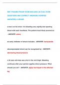 EMT TRAUMA FISDAP EXAM 2023-2024 &vert;ACTUAL EXAM  QUESTIONS AND CORRECT ANSWERS &lpar;VERIFIED  ANSWERS&rpar; A GRADE&period;