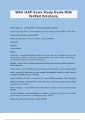 WAS IAAP Exam Study Guide With Verified Solutions&period;