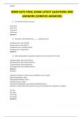 NRNP 6675 FINAL EXAM LATEST &lpar;2024&sol;2025&rpar; QUESTIONS AND ANSWERS &lpar;VERIFIED ANSWERS&rpar;