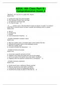 ABSA&colon; 4th Class Part B - Comprehensive Exam 4