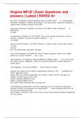 Virginia MPJE &vert; Exam Questions and answers &vert; Latest &vert; RATED A&plus;