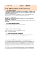 GESTION 1 COURS