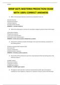 NRNP 6675 MIDTERM PREDICTION EXAM WITH 100&percnt; CORRECT ANSWERS 2024