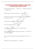 ETA Fiber Optic Installer Certification - Study Guide Latest 2022 Update &lpar;100&percnt; Verified&rpar;