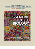 CELL BIO FINAL NOTES ESSENTIAL CELL BIOLOGY  &lpar;CELL BIOLOGY &lpar;BISC 2202&rpar; 20242025