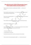 Maryville University NURS 615 Pharmacology Exam 4 With Complete Solution &lpar;Already graded A&plus;&rpar;