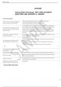 Intro to Ethics final exam  With 100&percnt; ACCURATE QUESTIONS AND ANSWERS A&plus; GRADED