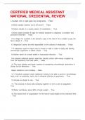 Comprehensive examination Medical Assisting