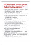 CNA Written Exam &lpar; prometric practice test &rpar;