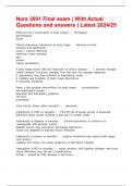 Nurs 3001 Final exam &vert; With Actual Questions and answers &vert; Latest 2024&sol;25