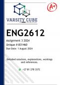 ENG2612 Assignment 3 &lpar;DETAILED ANSWERS&rpar; 2024 - DISTINCTION GUARANTEED