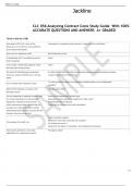   CLC 056 Analyzing Contract Costs Study Guide  With 100&percnt;  ACCURATE QUESTIONS AND ANSWERS  A&plus; GRADED