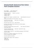 ShadowHealth Abdominal Pain Esther Park Complete Solution