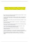  CWEA Collections Grade 2 Practice Test Questions And Answers Rated A&plus; 2024&period;