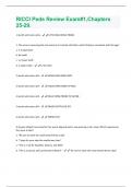 RICCI Peds Review Exam&num;1&comma;Chapters 25-29  Questions with correct Answers