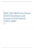 ISSC 262 MidTerm Exam 2024 Questions and Answers Full Solved 100&percnt;&semi;AMU