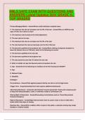 NMLS SAFE EXAM WITH QUESTIONS AND ANSWERS Latest Updates 2024 GRADE A&plus; TOP GRADED