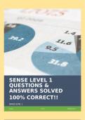 SENSE LEVEL 1 &lpar;WELDING PROCESS CERTIFICATION TEST&rpar; QUESTIONS & ANSWERS SOLVED 100&percnt; CORRECT&excl;&excl;