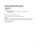 Samenvatting / notities met duidelijke uitleg voor Internationaal recht / International Law