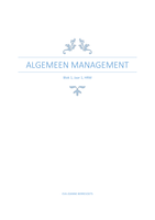 Algemeen Management. Blok 1 HRM