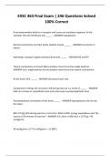 EXSC 463 Final Exam &vert; 246 Questions Solved 100&percnt; Correc