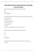 EXSC 463 Final Exam Study Questions with 100&percnt; Correct Answers