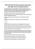 NUFT-442-CH13-Family-Assessment Questions with 100&percnt; Correct Verified Solutions