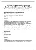 NUFT-442-CH11-Community-Assessment Questions with 100&percnt; Correct Verified Solutions
