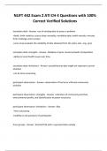 NUFT 442 Exam 2 ATI CH 4 Questions with 100&percnt; Correct Verified Solutions