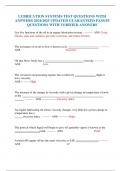 LUBRICATION SYSTEMS TEST QUESTIONS WITH ANSWERS 2024&sol;2025 UPDATED GUARANTEED PASS&sol;55 QUESTIONS WITH VERIFIED ANSWERS